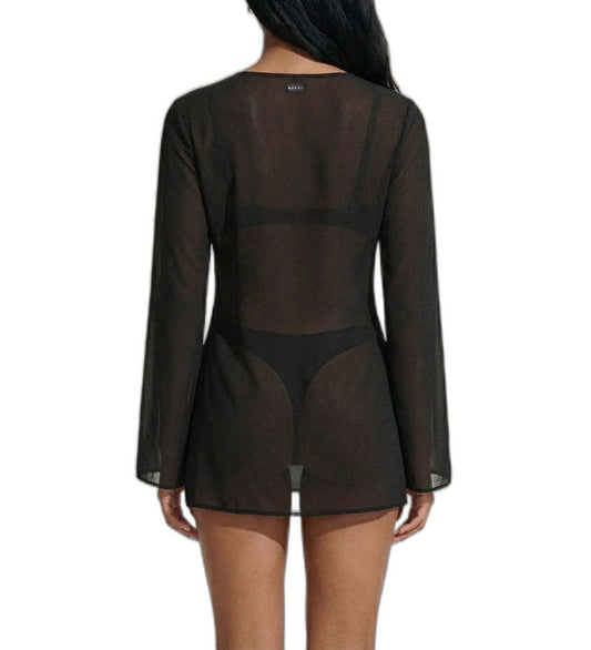 Vestito corto Donna Me Fui Nero SW0116-BK