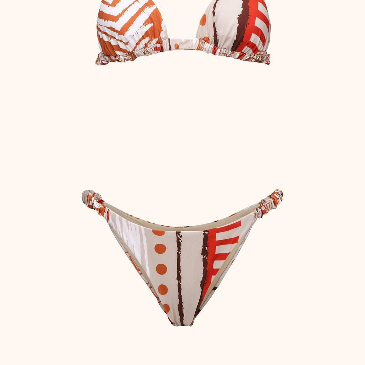 Bikini Donna Me Fui Triangolo con Slip Fisso Fantasia SW0440-X23