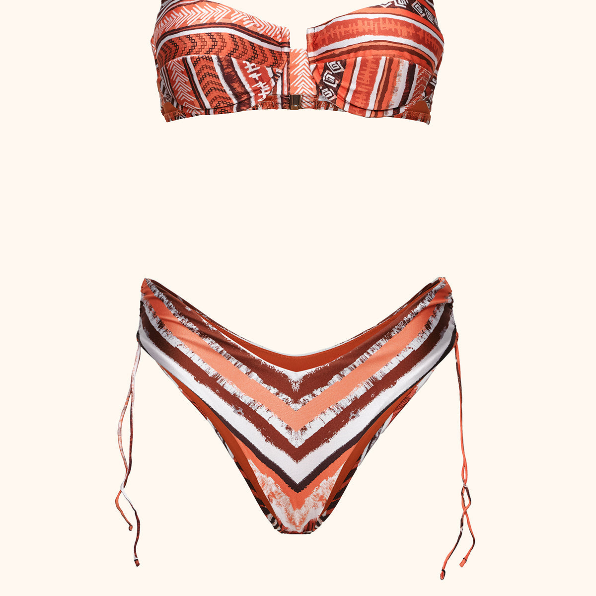 Bikini Donna Me Fui Reggiseno con Ferretto e Slip Americano Coprente Fantasia SW0451X22