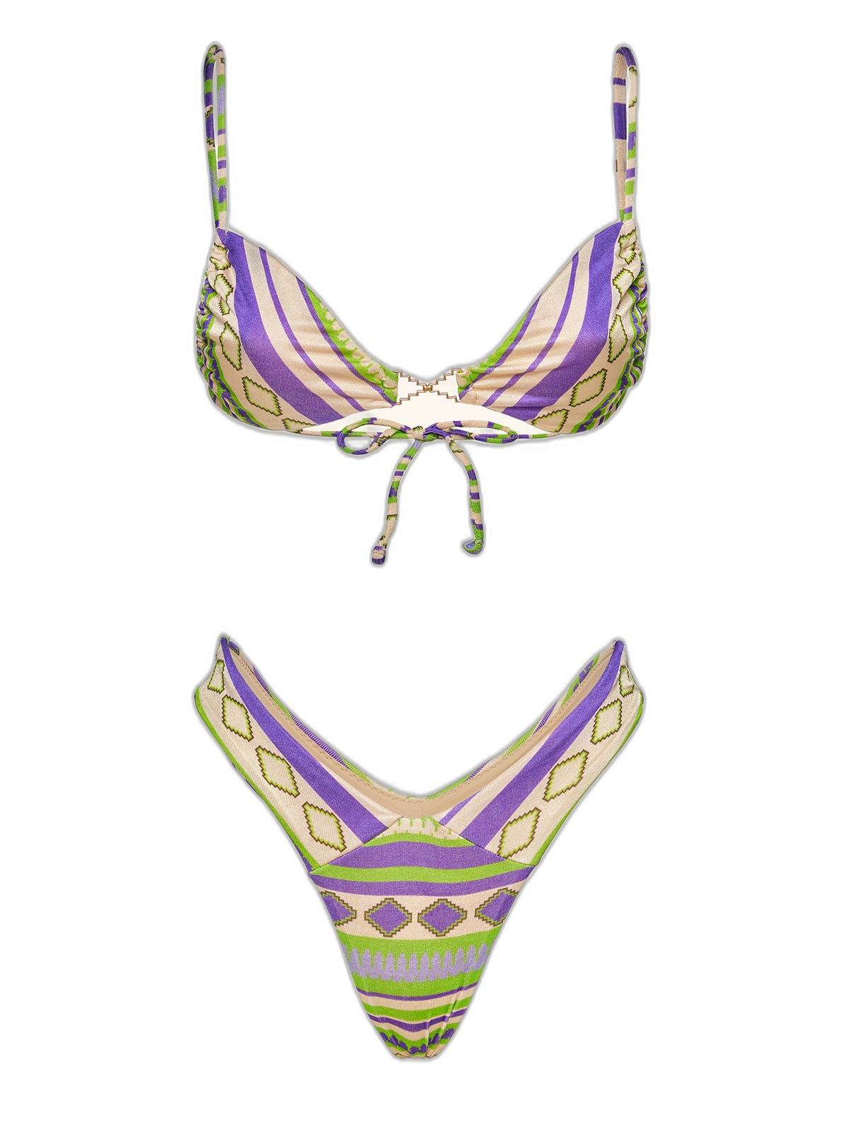 Bikini Donna Me fui Fascia con Slip Americano fisso Fantasia SW0522-X34
