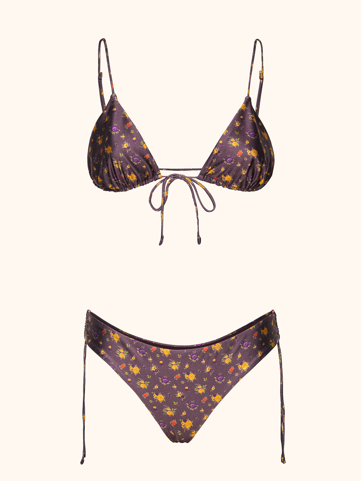 Bikini Donna Me Fui Triangolo con Slip regolabile Coprente Fantasia SW0250-X02