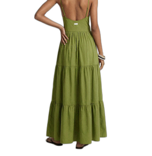 Vestito lungo Donna Me fui Verde Militare SW0219-MG