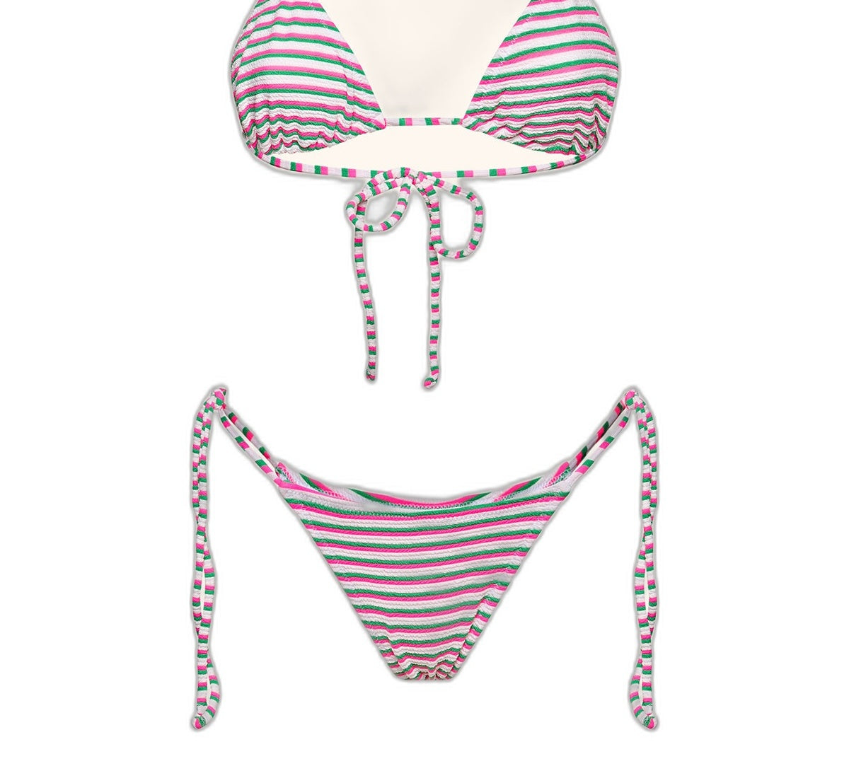 Bikini Donna Me fui Triangolo con Slip regolabile Bianco SW0643-WH