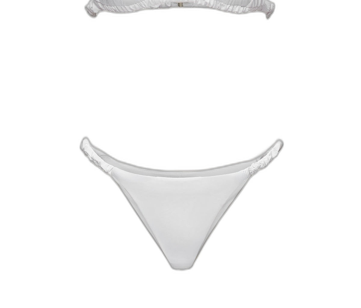Bikini Donna Me Fui Triangolo con Slip Fisso Bianco SW1909-WH