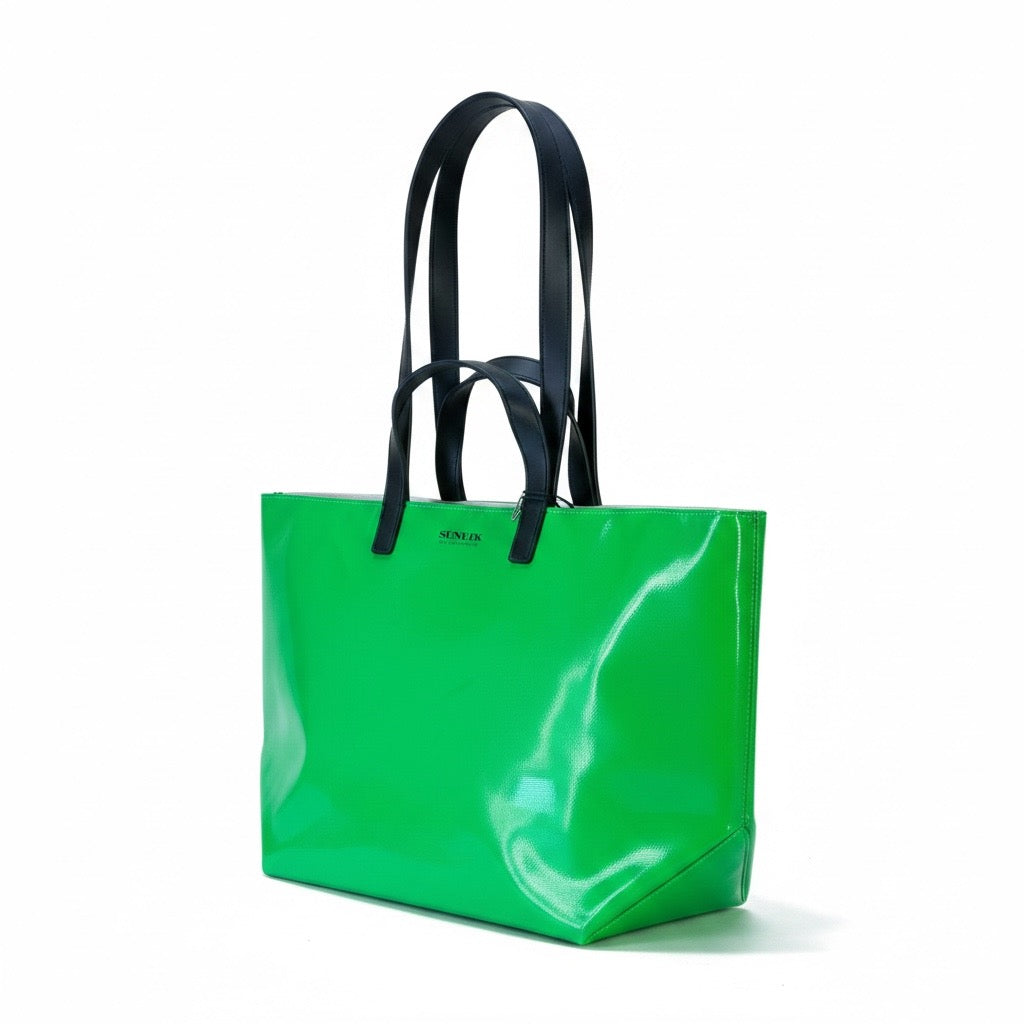 Sundek Borsa Spiaggia Verde Acceso Taglia Unica