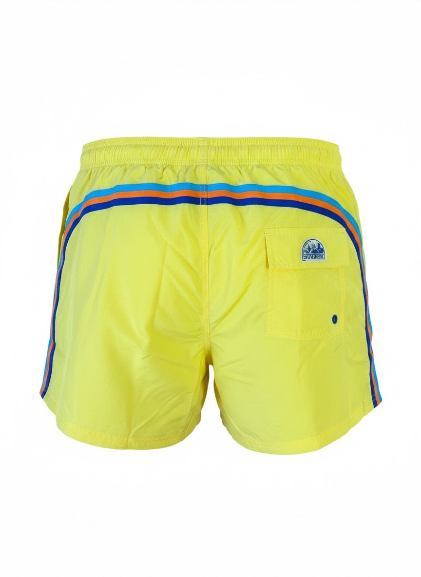 Sundek Boxer Mare Giallo Bande Arancio Blu XXL