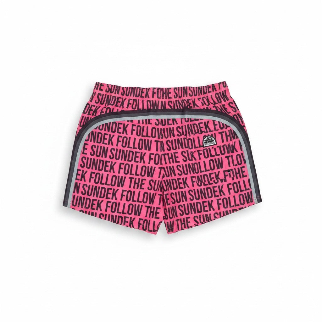 Sundek Boxer Mare Rosa Stampa Lettering XXL