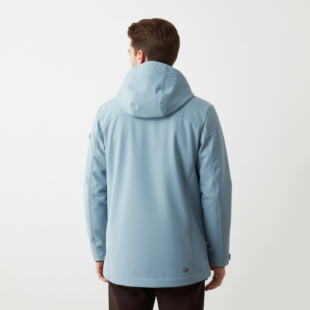 COLMAR Giacca Uomo Celeste con cappuccio