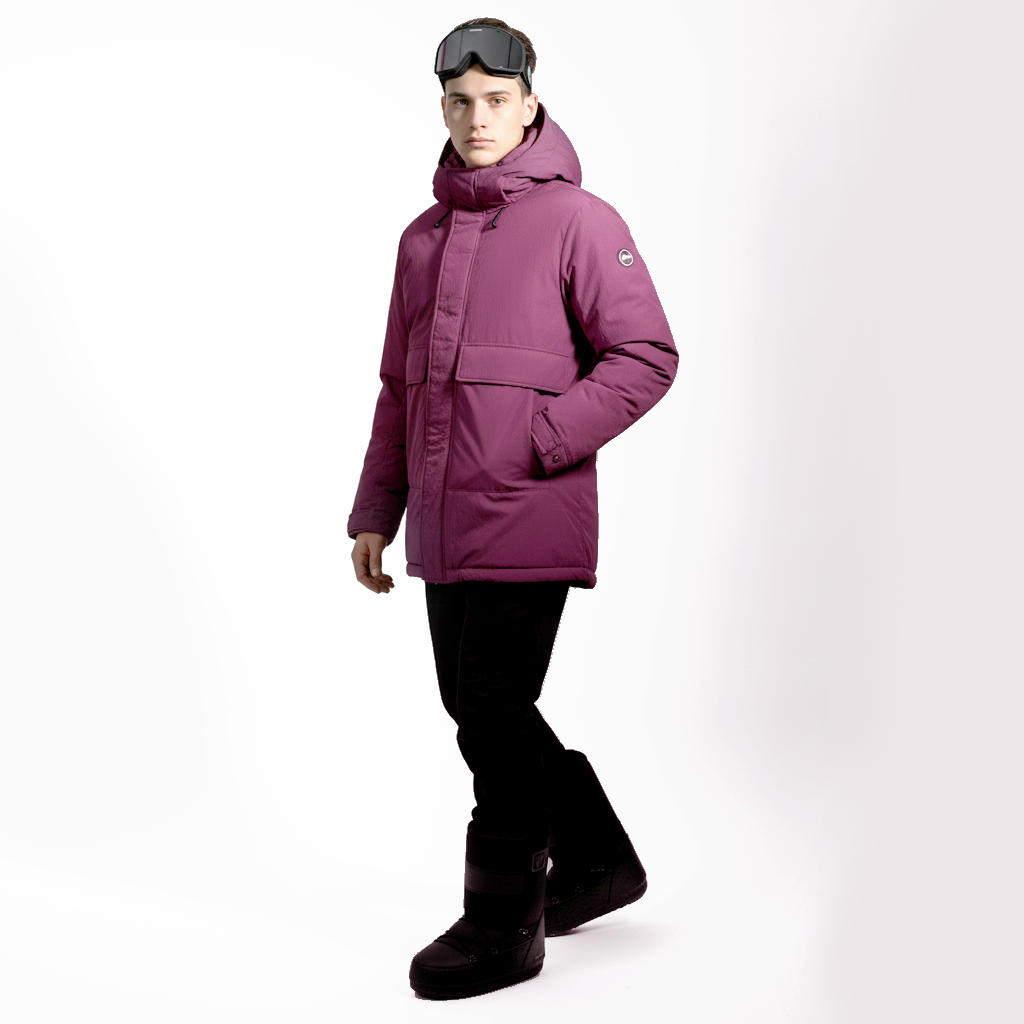 COLMAR Giacca lunga viola uomo