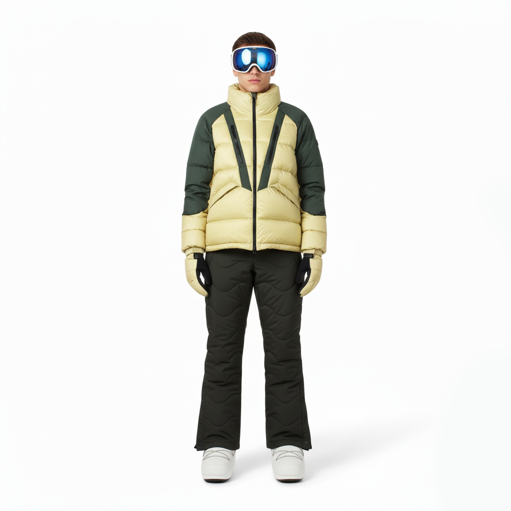 COLMAR Completo da sci uomo (giacca lime + pantaloni verdi)