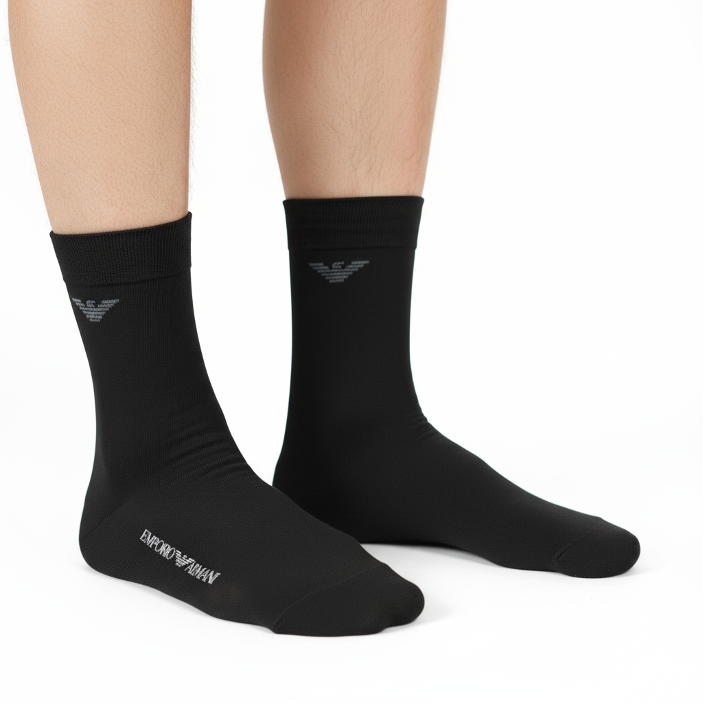 Calze Emporio Armani nero con logo