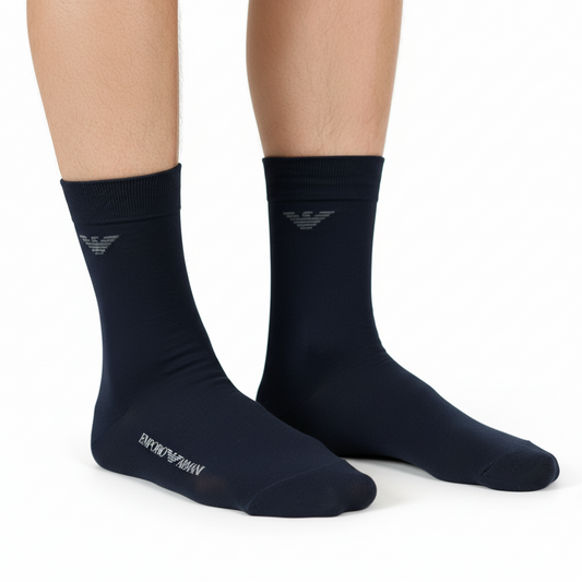 Calze Emporio Armani blu navy con logo