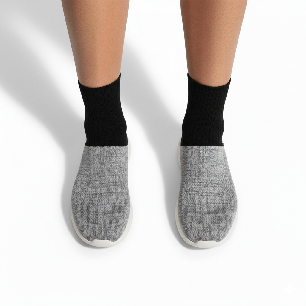 Sneaker calza UYN grigio/nero