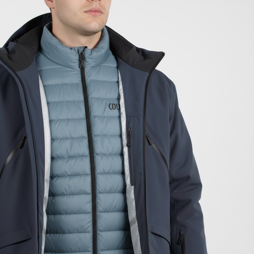 COLMAR Giacca tecnica SCI guscio blu con Piumino interno (2-in-1)