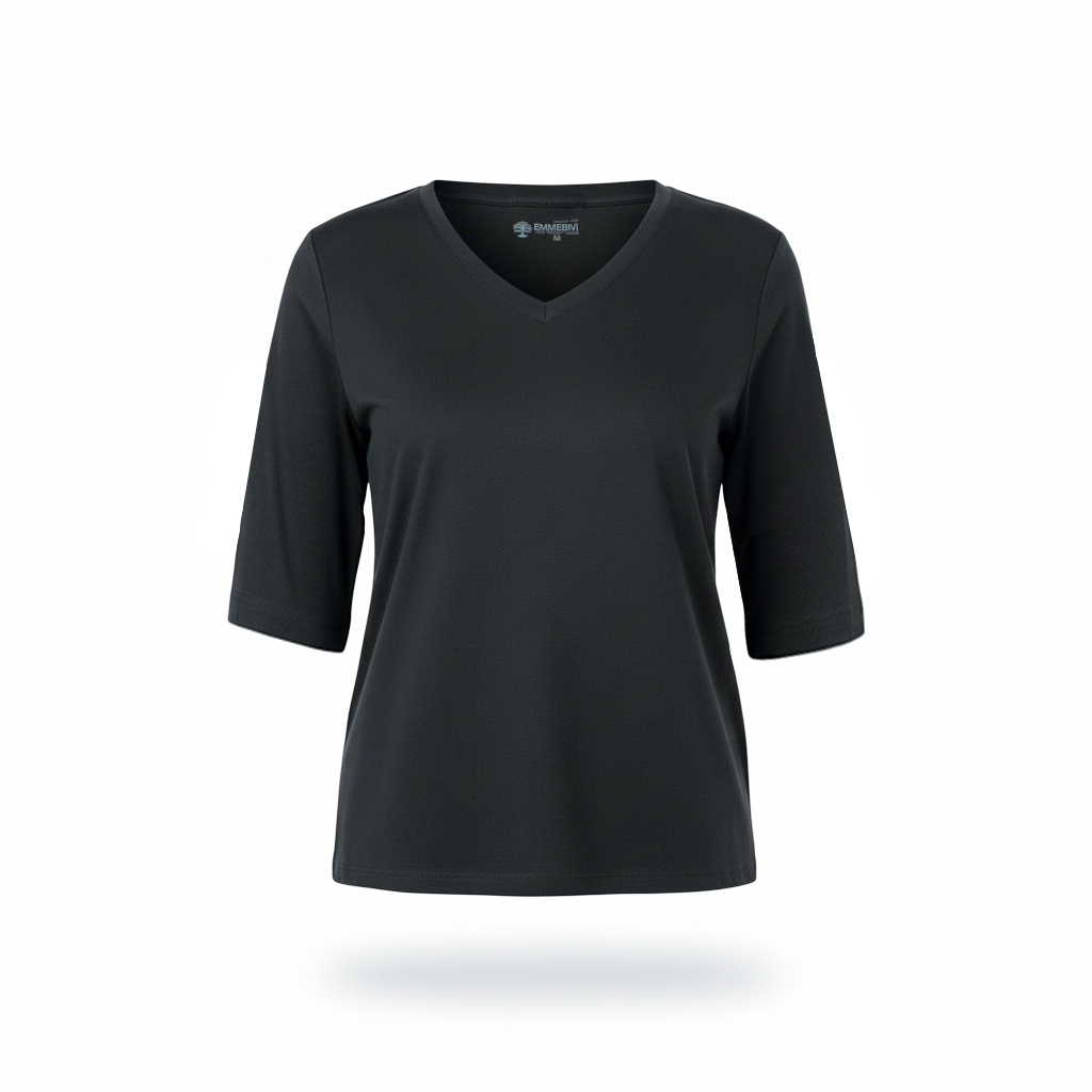 EMMEVIBI Maglia donna manica lunga nera