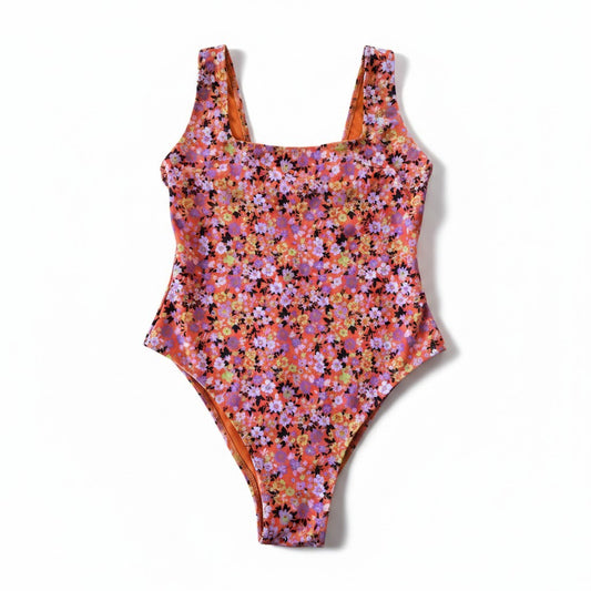 Mefui Bikini Arancio Floreale Taglia S
