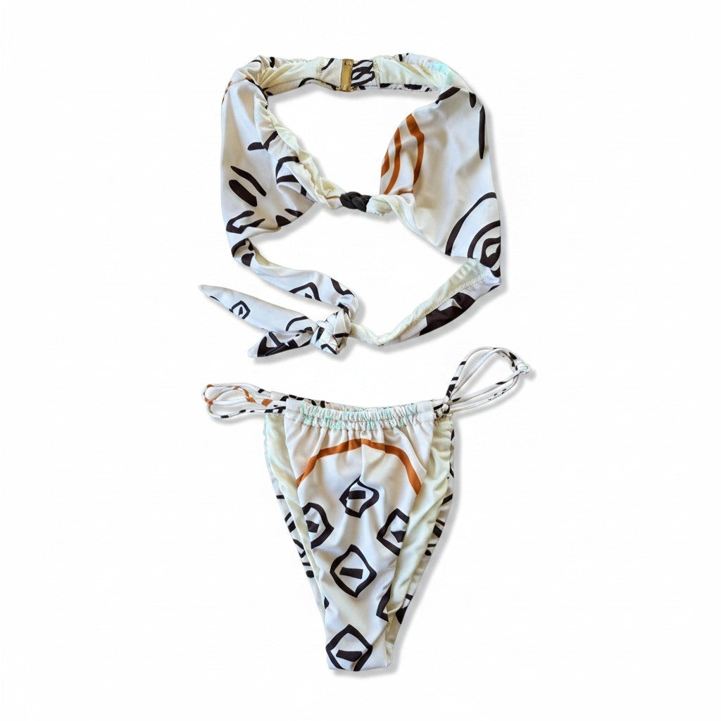Mefui Bikini Bianco Nero Taglia S
