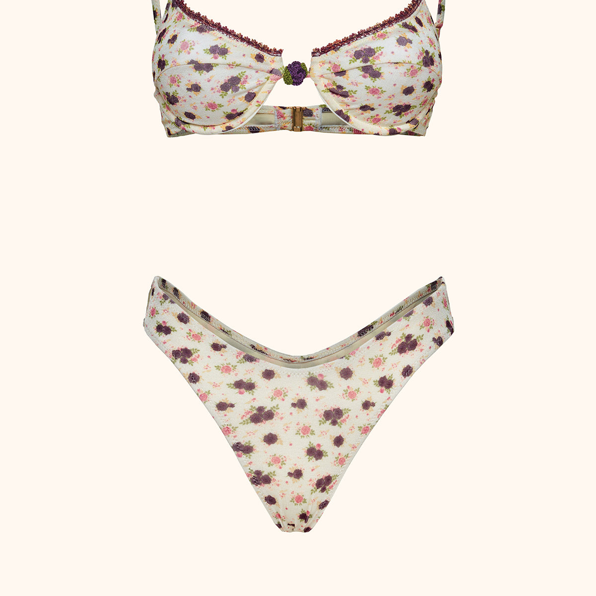 Bikini Donna Me fui Reggiseno ferretto con Slip fisso Fantasia SW0202-X01