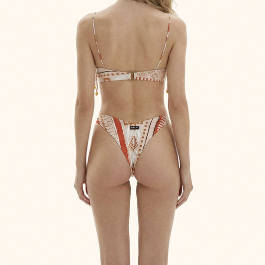 Bikini Donna Me Fui Top Regolabile e Slip Americano fisso Fantasia SW0421-X23
