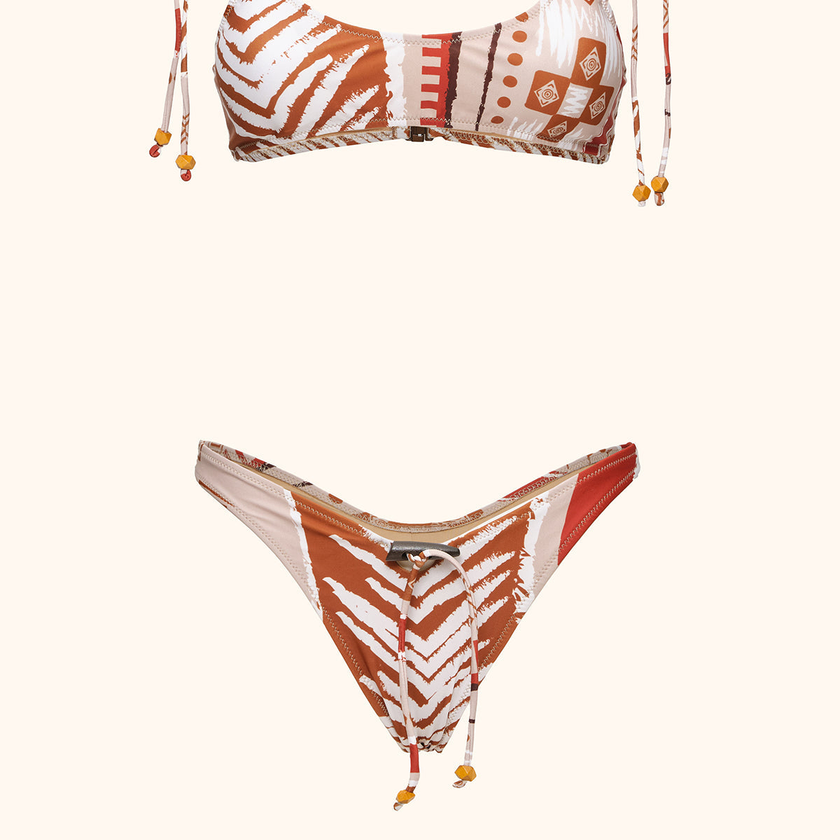 Bikini Donna Me Fui Top Regolabile e Slip Americano fisso Fantasia SW0421-X23