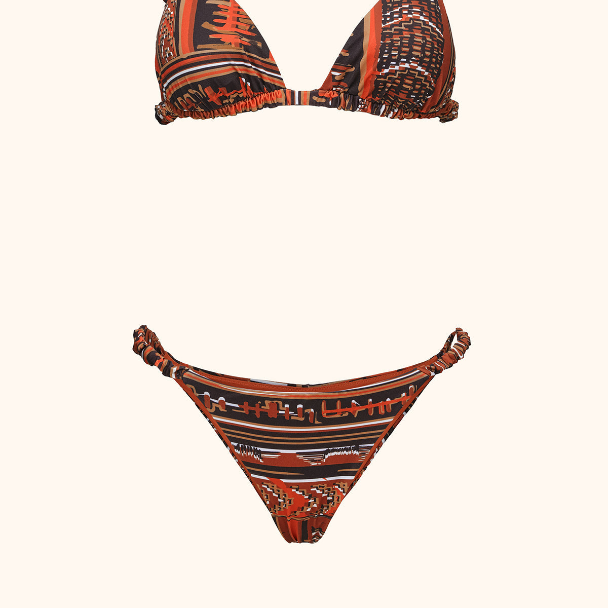 Bikini Donna Me Fui Triangolo con Slip Fisso Fantasia SW0440-X21