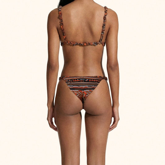Bikini Donna Me Fui Triangolo con Slip Fisso Fantasia SW0440-X21