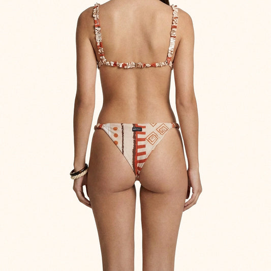 Bikini Donna Me Fui Triangolo con Slip Fisso Fantasia SW0440-X23
