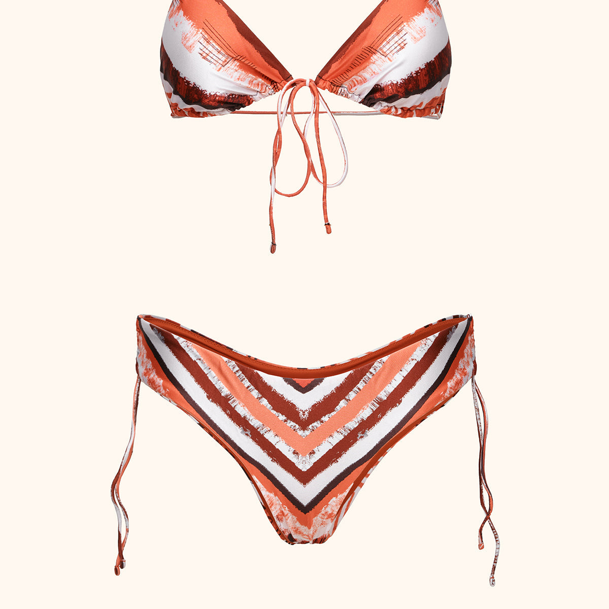 Bikini Donna Me Fui Triangolo con Slip regolabile Coprente Fantasia SW0450-X22