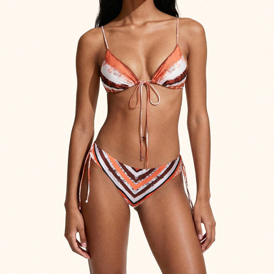 Bikini Donna Me Fui Triangolo con Slip regolabile Coprente Fantasia SW0450-X22