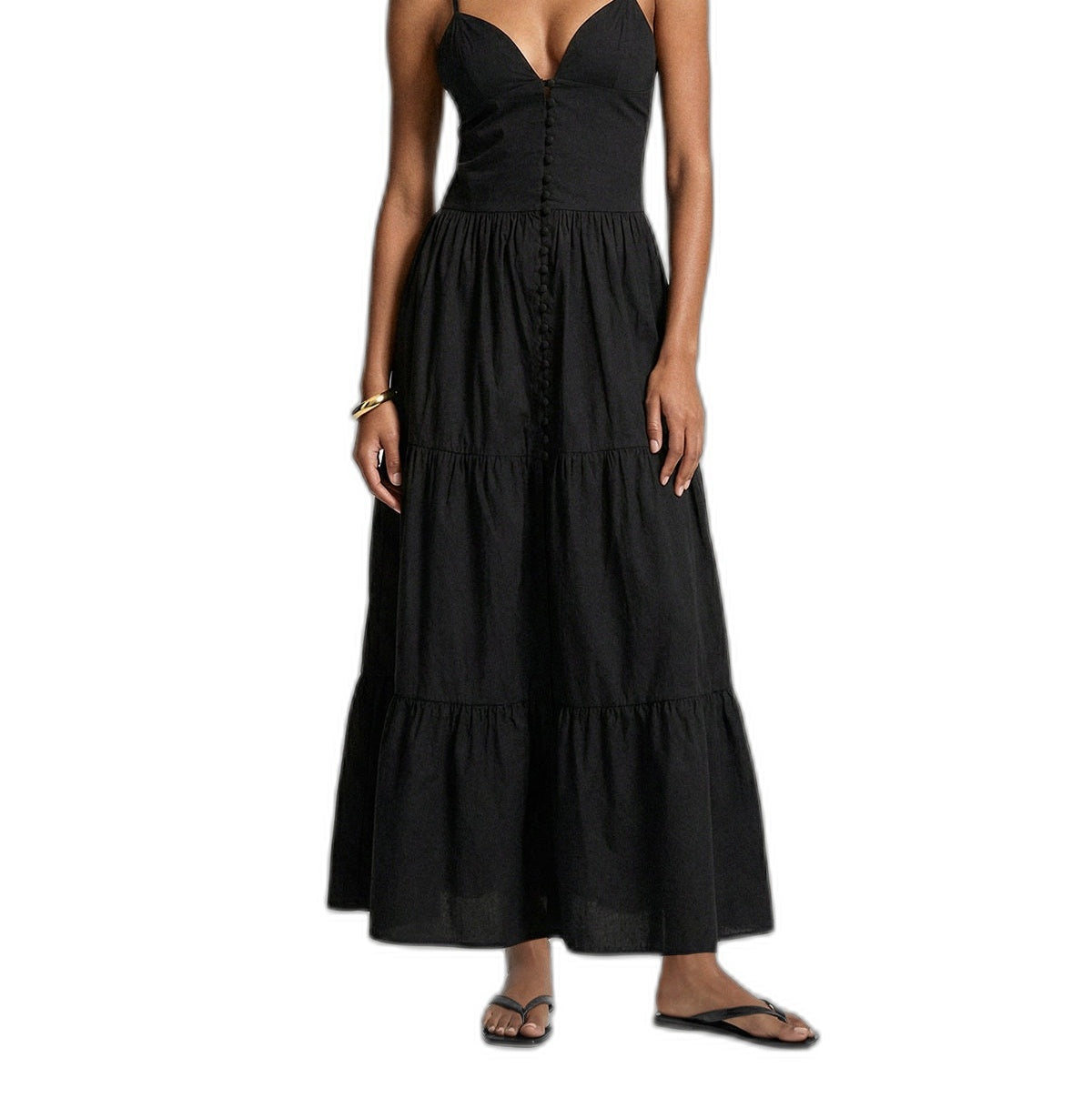 Vestito lungo Donna Me fui Nero SW0429-BK