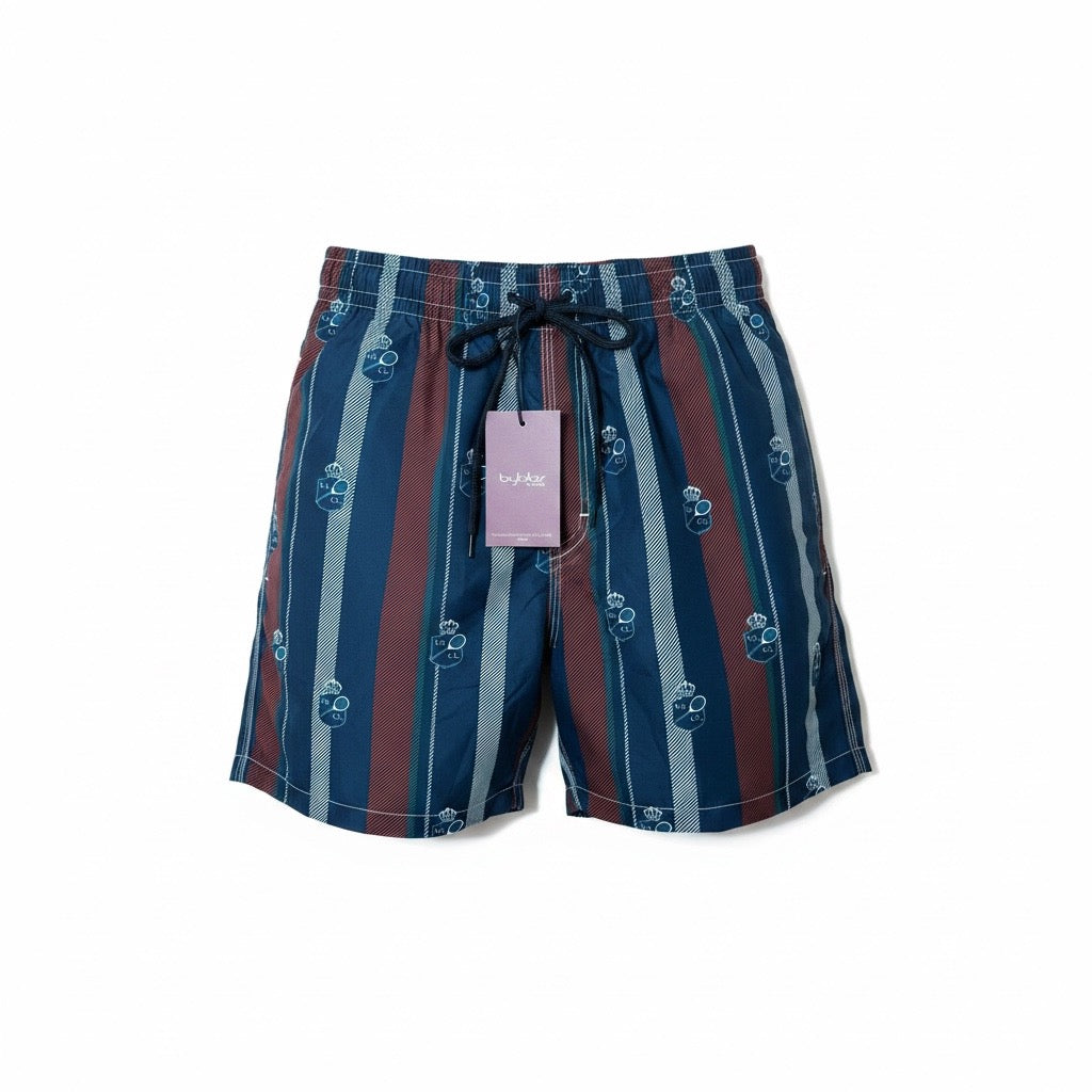 BYBLOS Righe Blu Bordeaux Tennis