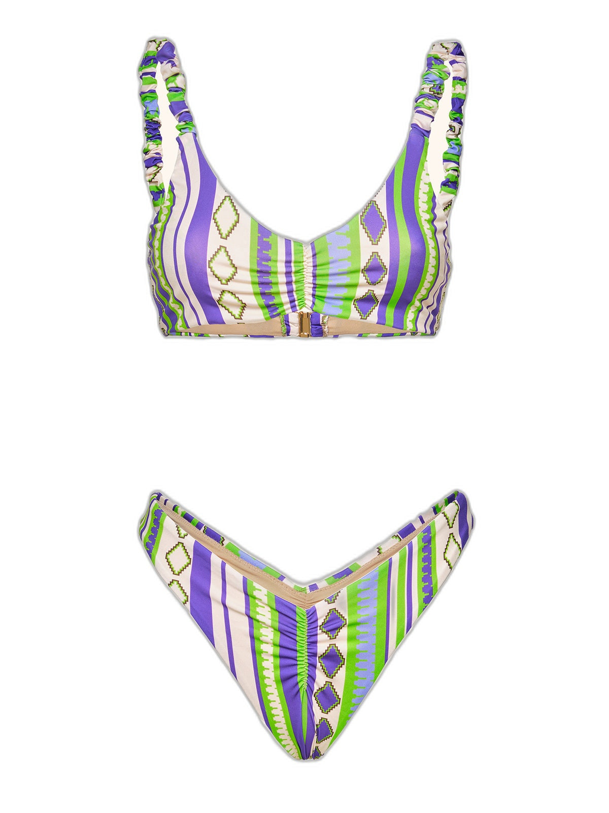Bikini Donna Me fui Top con Slip Americano fisso Fantasia SW0531-X34