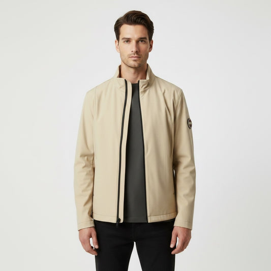 COLMAR - Giubbino Uomo Tela Leggera Liscia con Tasche Laterali - Beige