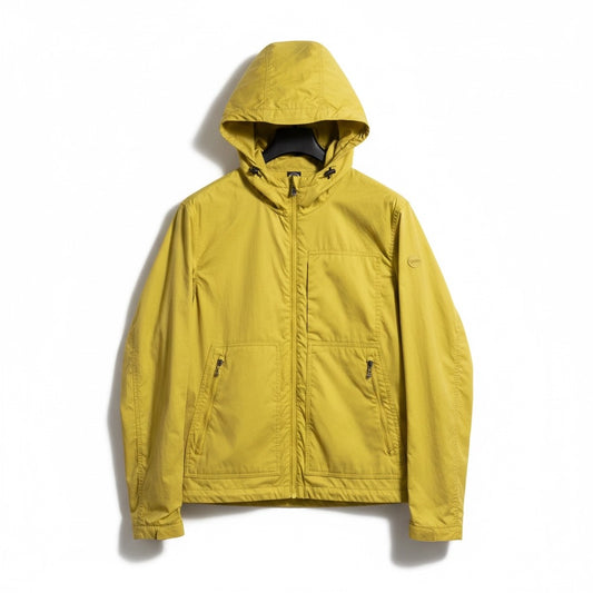 COLMAR - Giubbino Uomo Tessuto Tecnico Leggero Impermeabile Antivento con Cappuccio - Giallo Senape