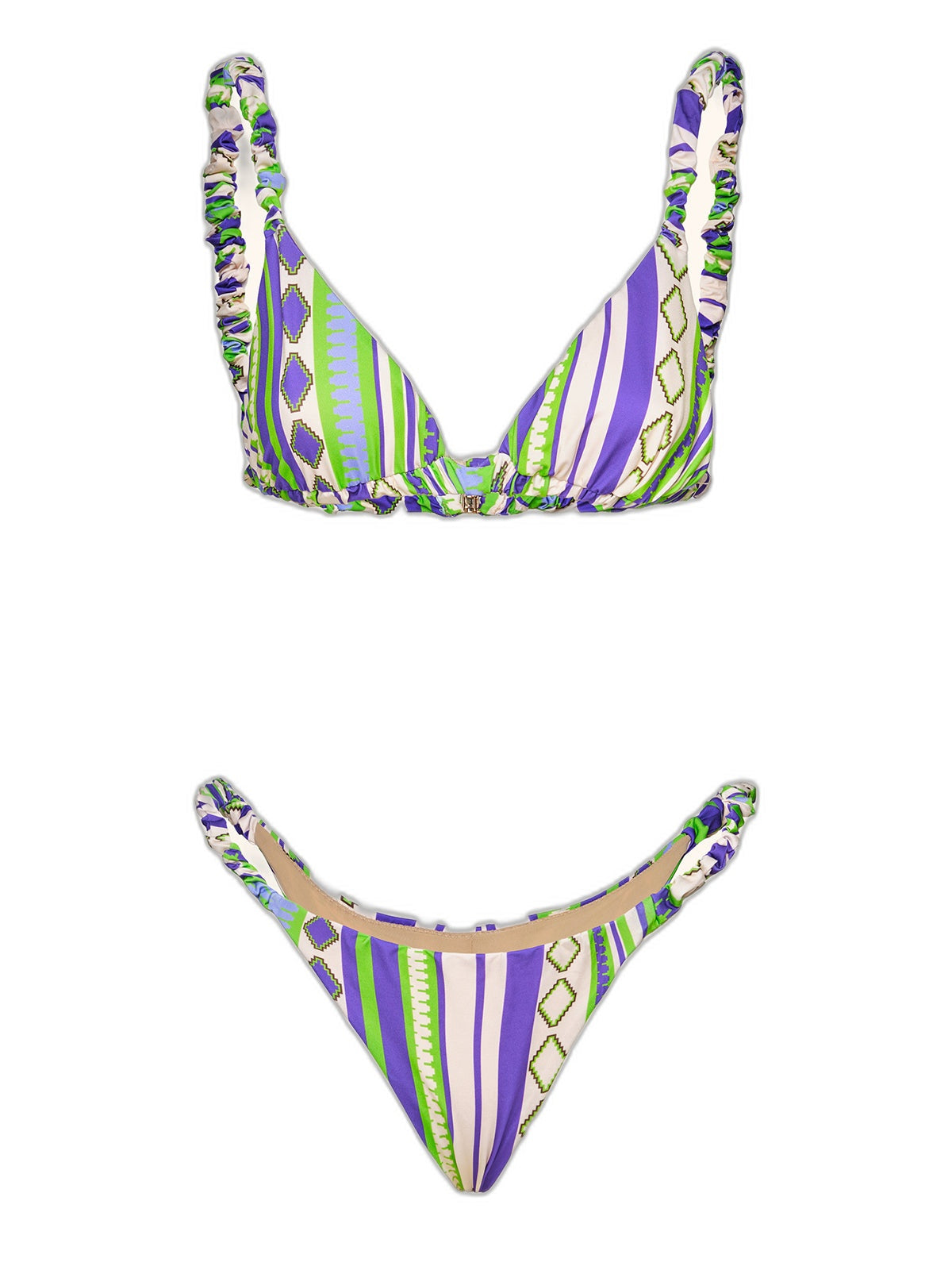 Bikini Donna Me fui Triangolo con Slip fisso Fantasia SW0530-X34