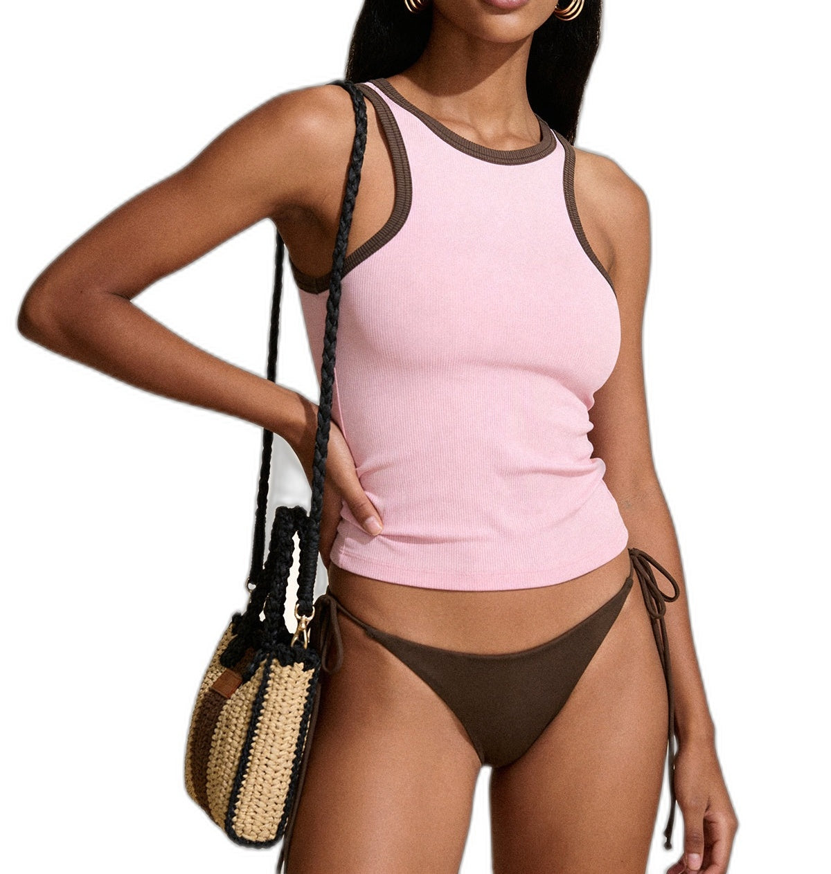 Canotta Donna Me Fui Rosa SW0657-PK