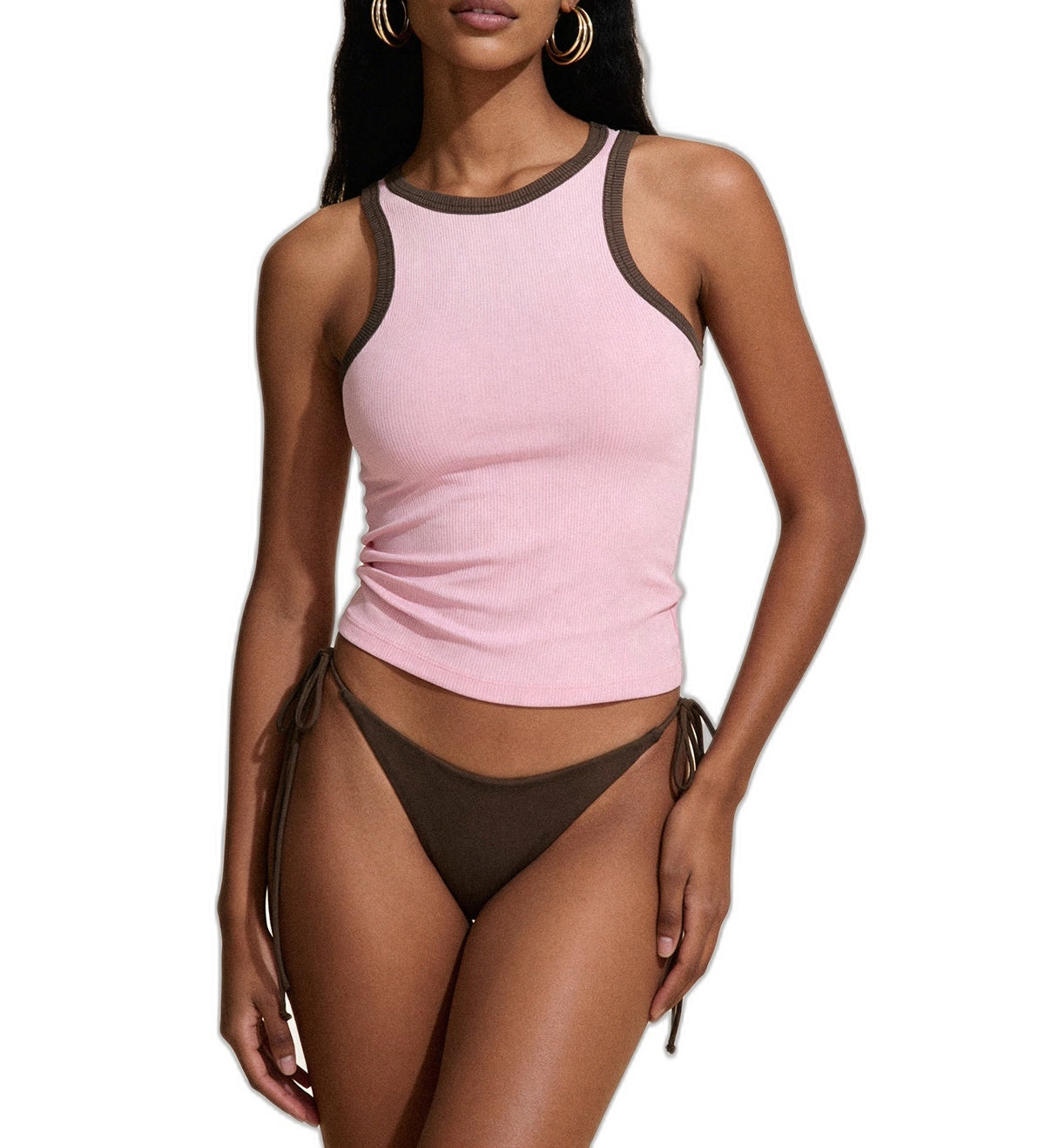 Canotta Donna Me Fui Rosa SW0657-PK