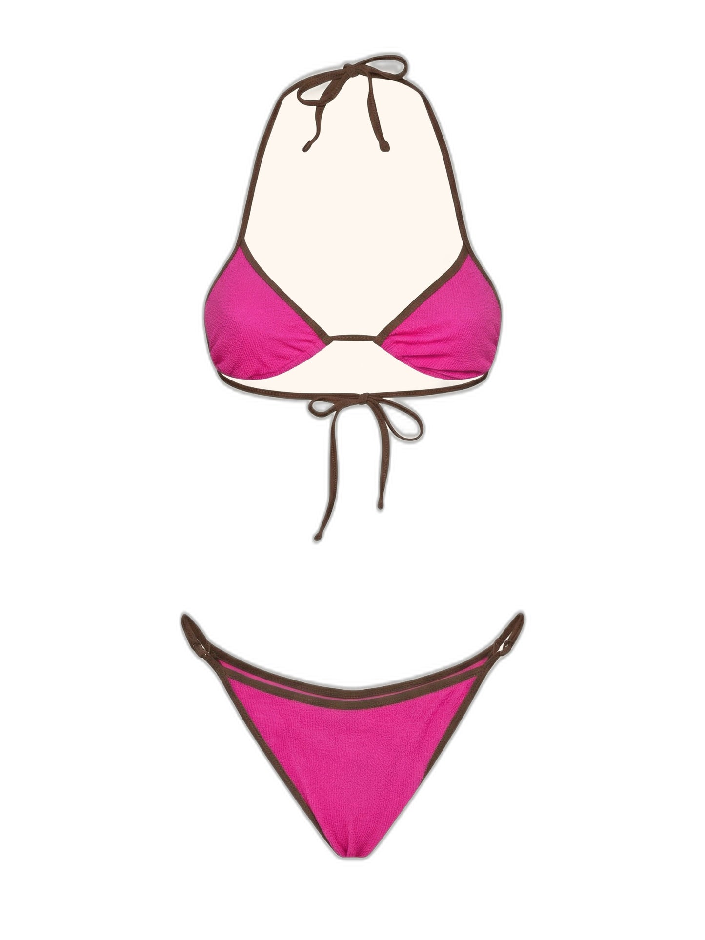 Bikini Donna Me fui Triangolo con Slip regolabile Fucsia SW0617-FX