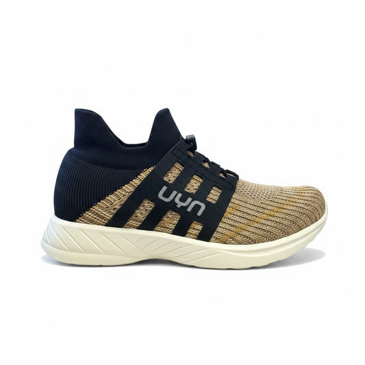 Sneakers con rinforzo elasticizzato oro metal UYN