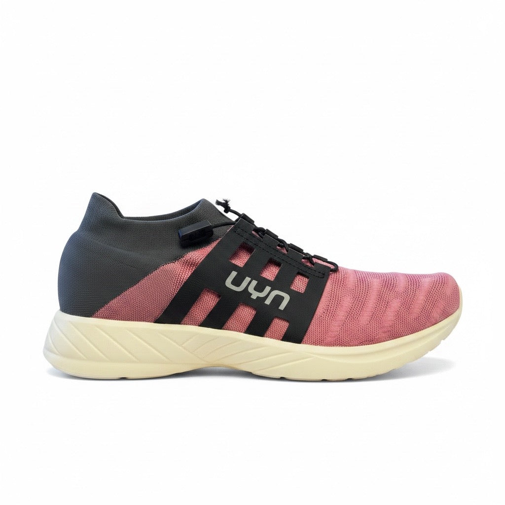 Sneakers rosa intenso e grigio elasticizzata UYN