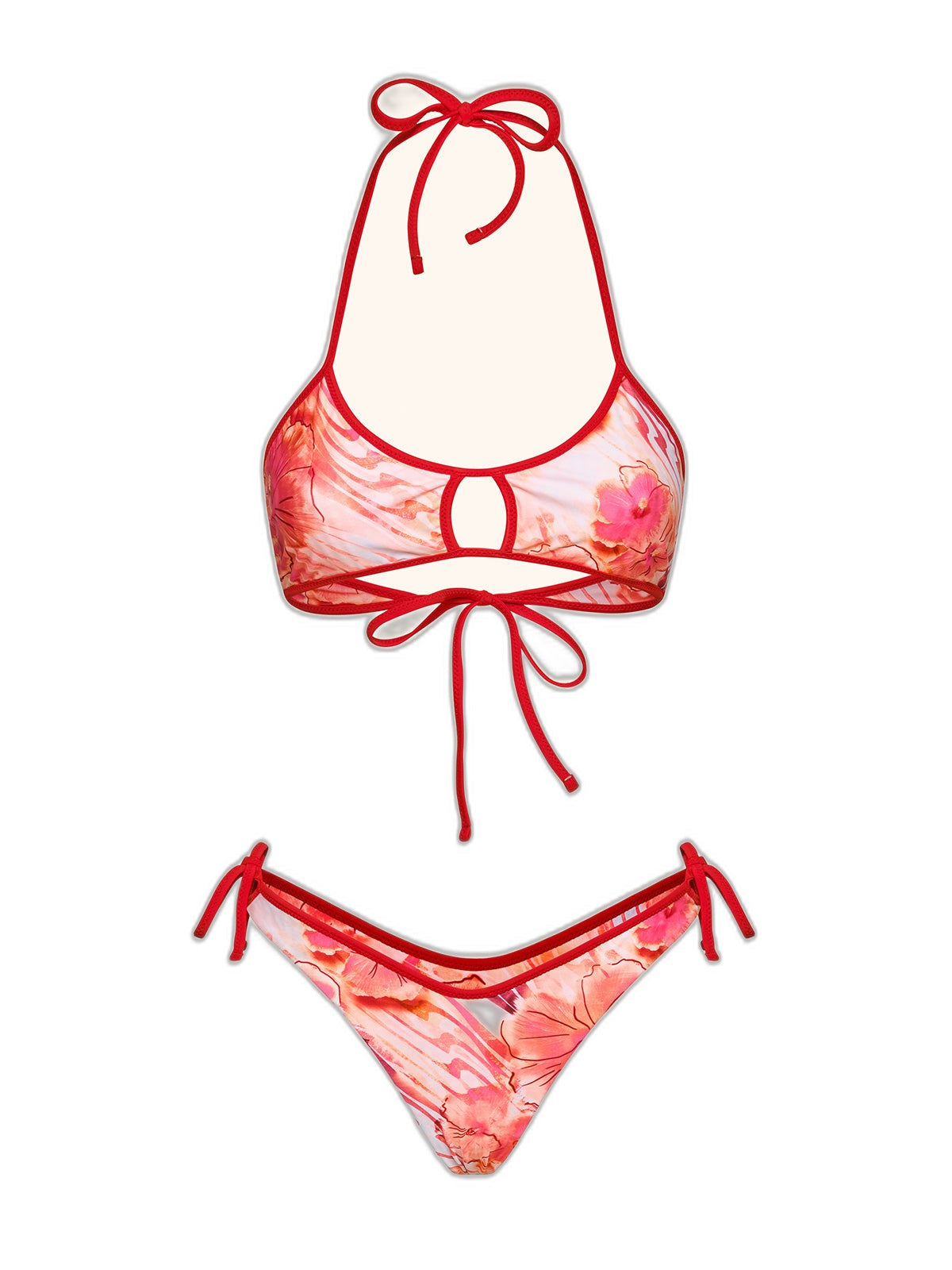Bikini Donna Reverse Me Fui Top Regolabile con Slip Americano fisso Fantasia SW0321-X13